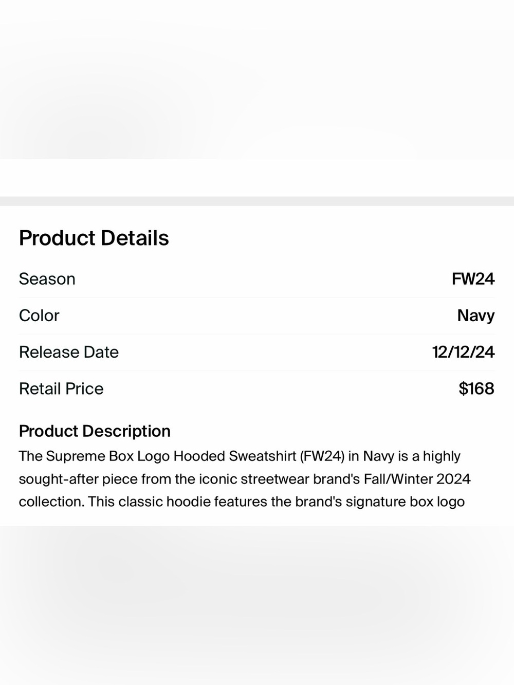 Supreme Box Logo Tee — navy with Red Box Logo - Picture 7 of 7